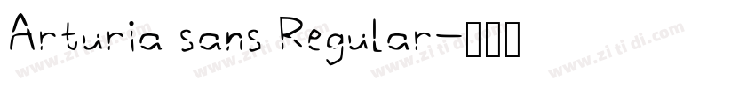 Arturia sans Regular字体转换